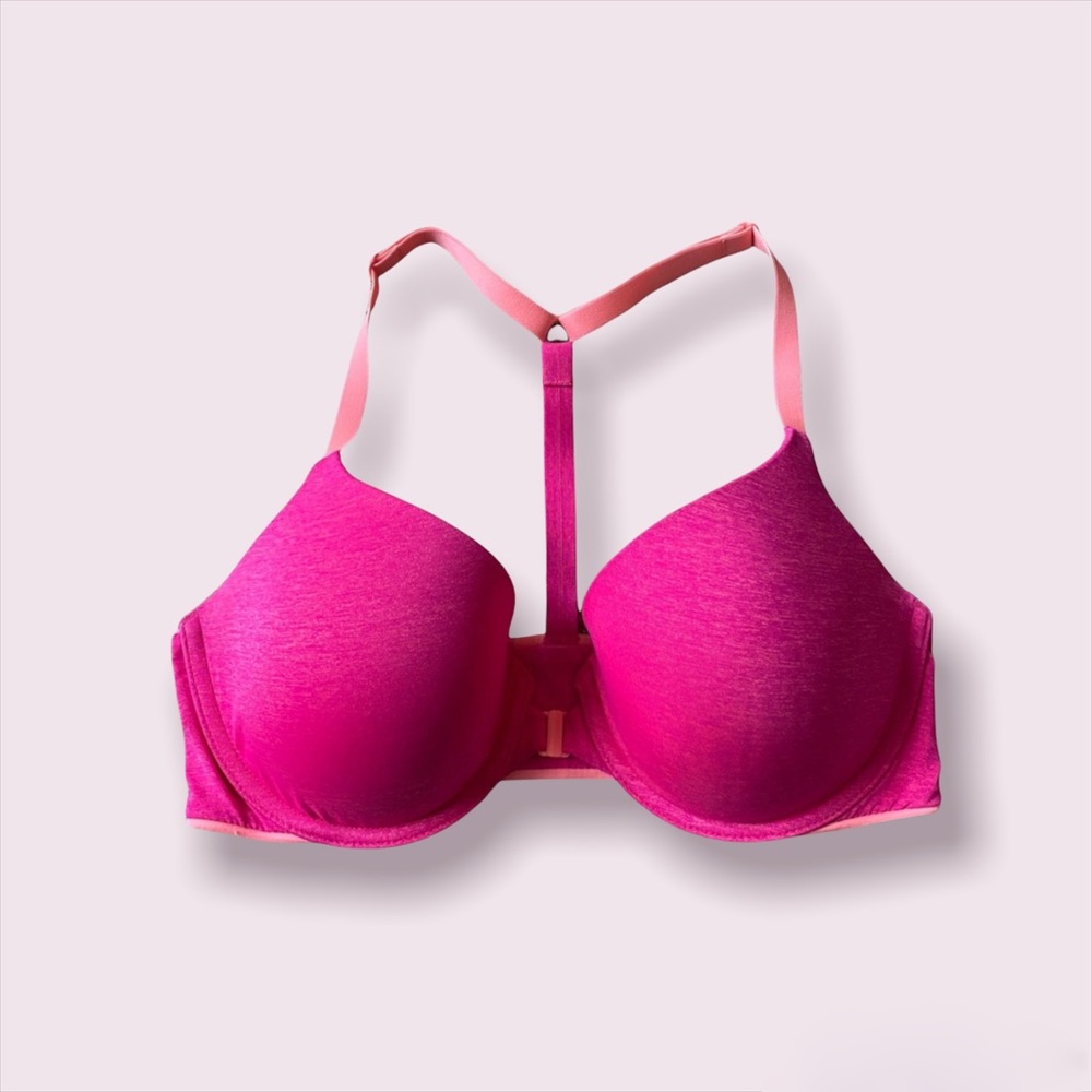 Victoria’s secret NWOT pink racerback semi demi bra 34D